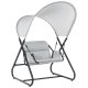 Dondolo da giardino Metallo Grigio chiaro